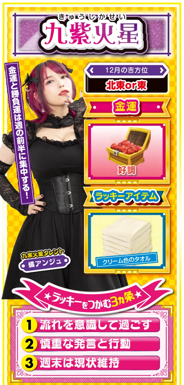 九紫火星占い結果