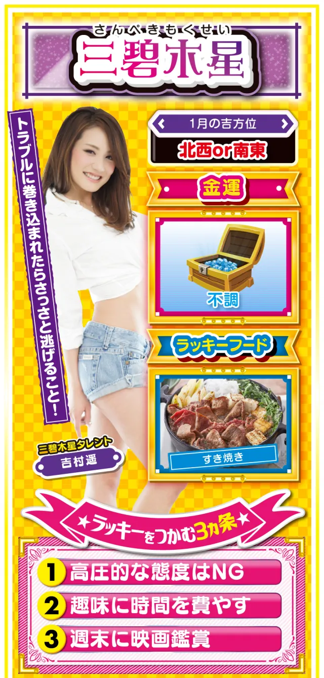三碧木星占い結果