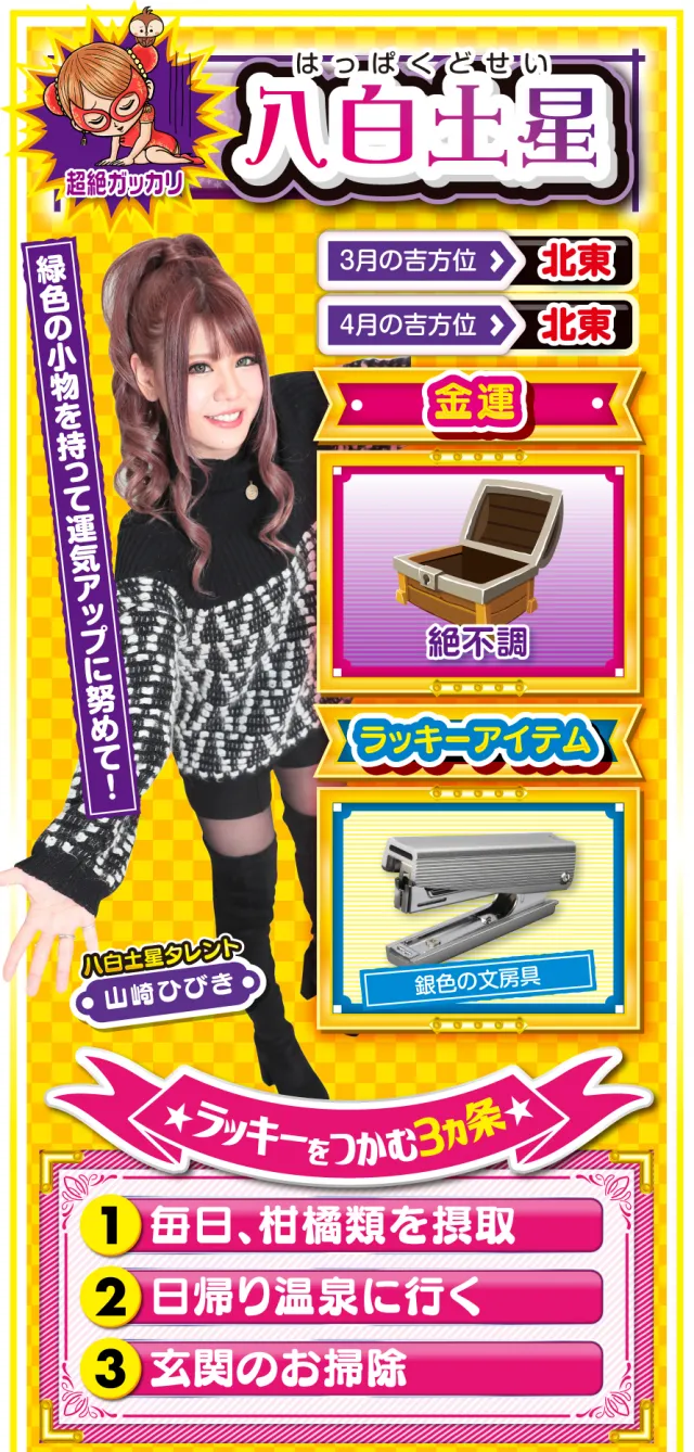 八白土星占い結果