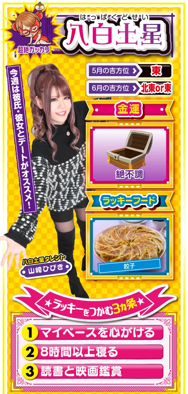 八白土星占い結果