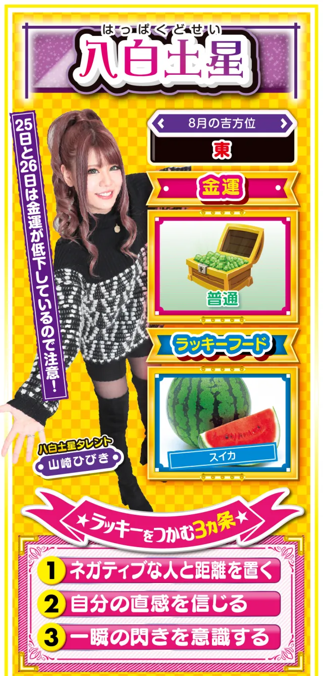 八白土星占い結果