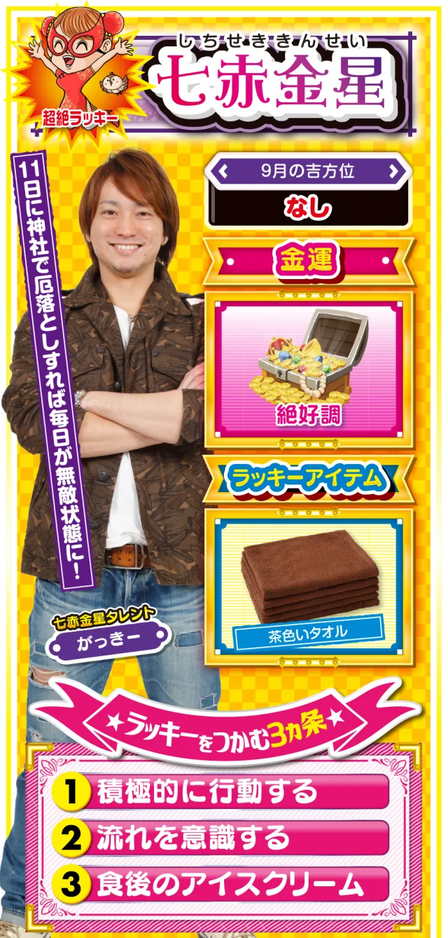七赤金星占い結果