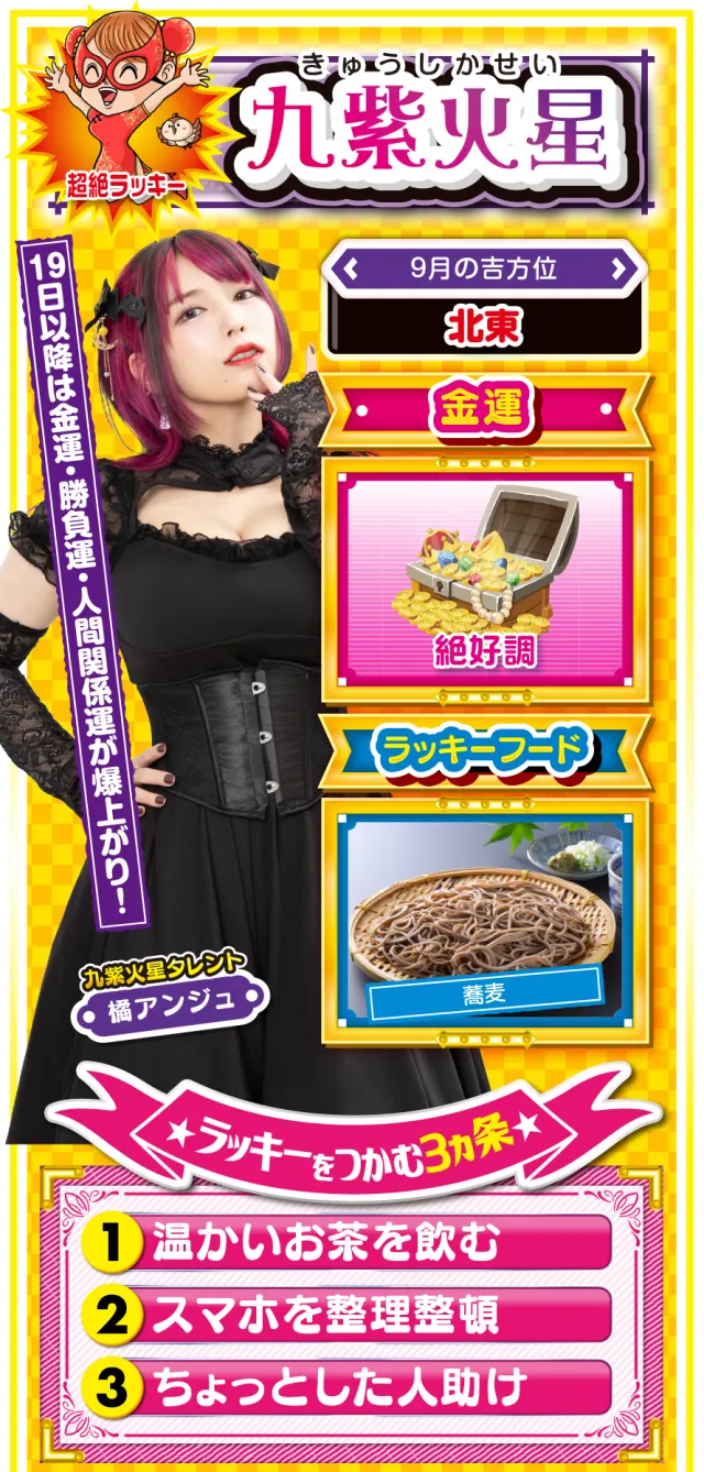九紫火星占い結果
