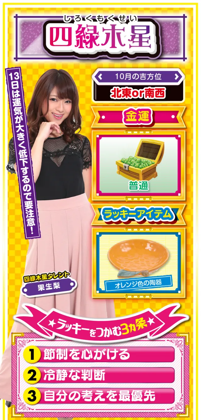 四緑木星占い結果