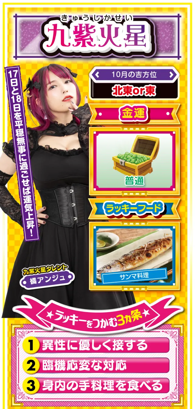 九紫火星占い結果
