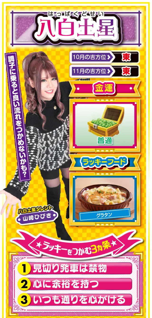 八白土星占い結果