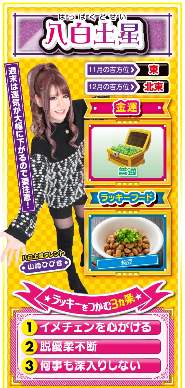八白土星占い結果