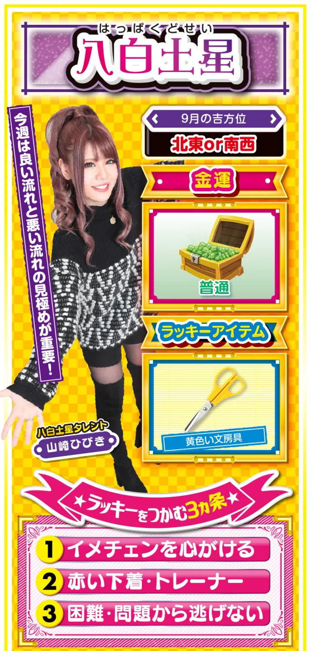 八白土星占い結果