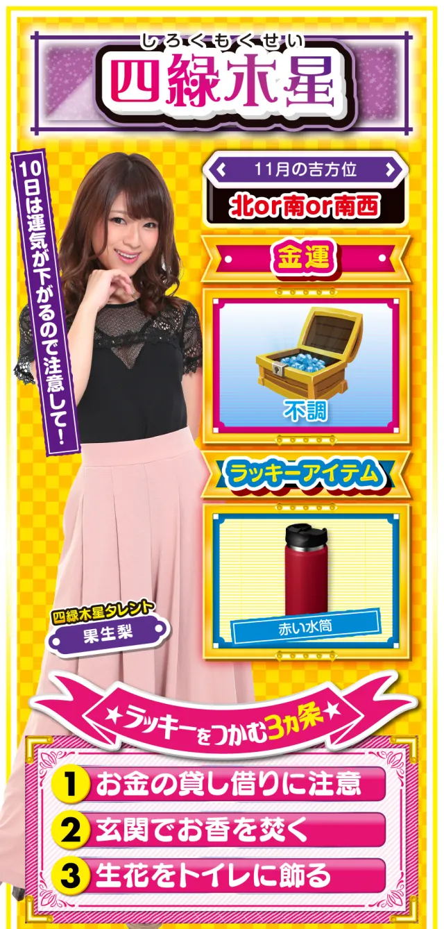 四緑木星占い結果