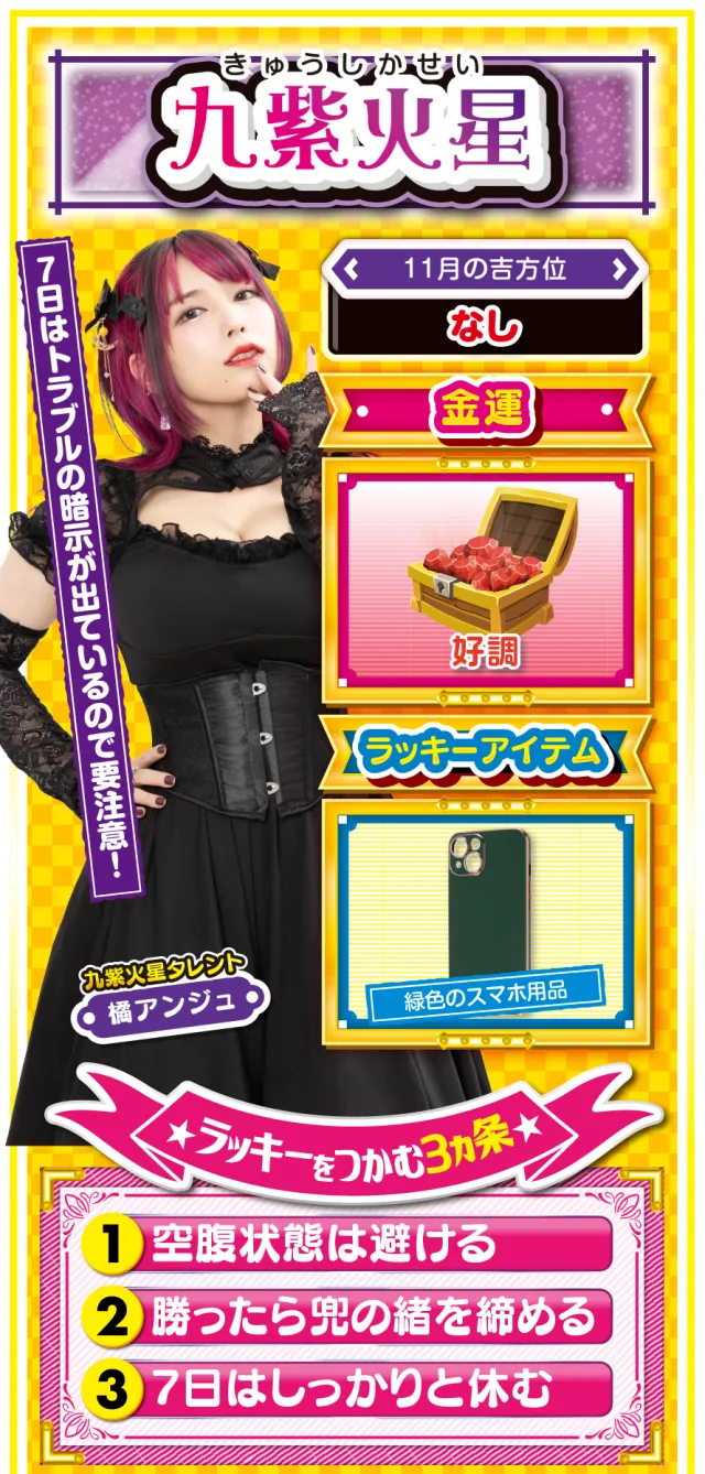 九紫火星占い結果