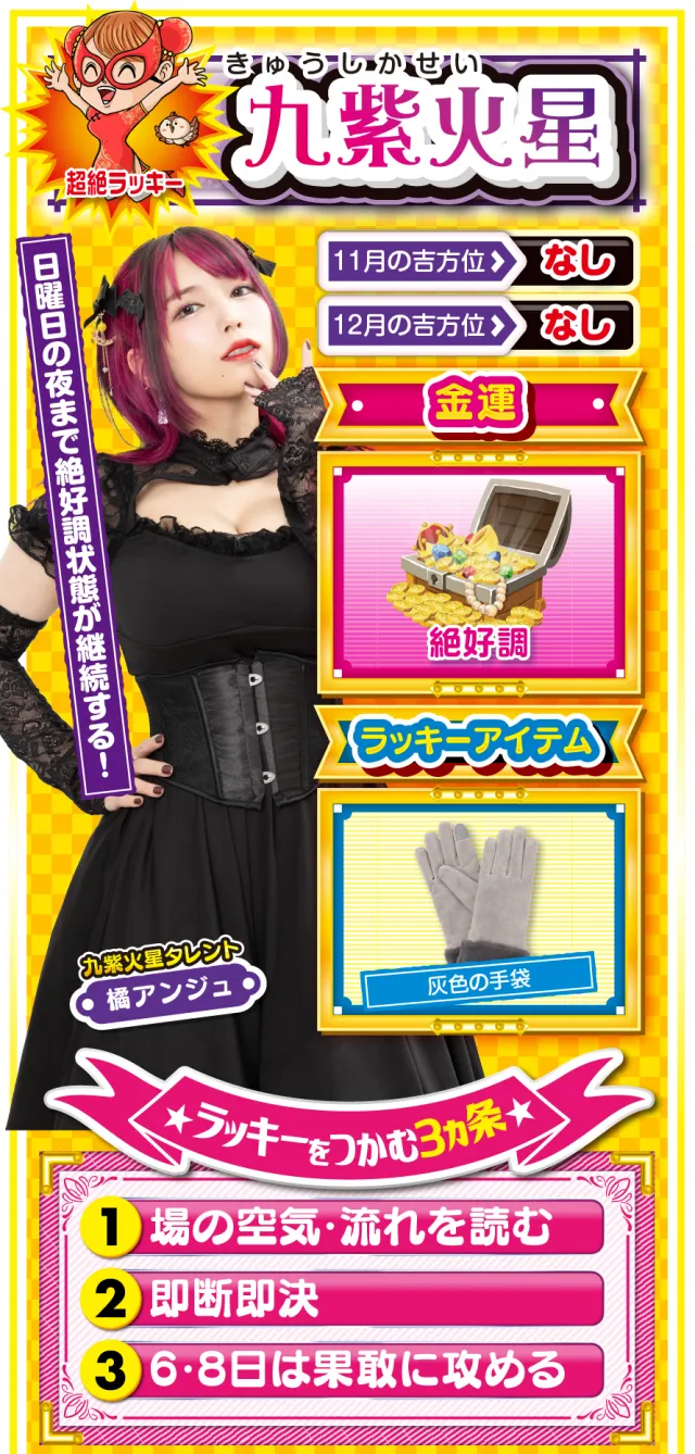 九紫火星占い結果