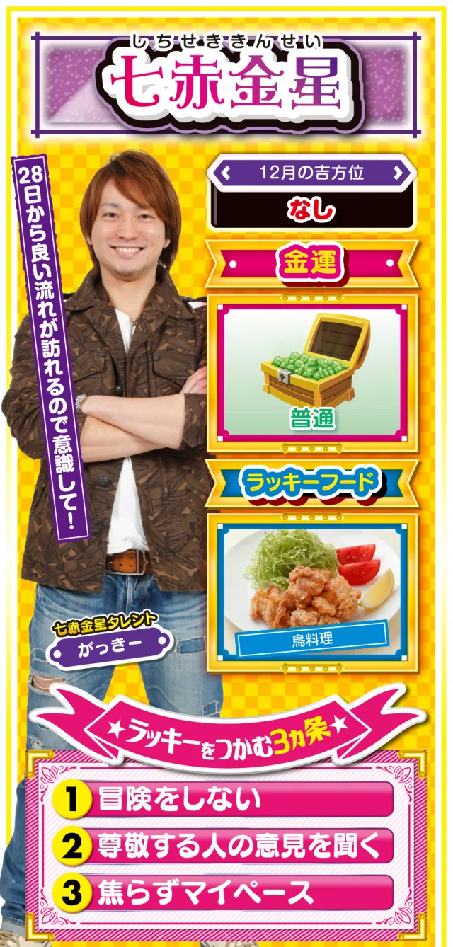 七赤金星占い結果