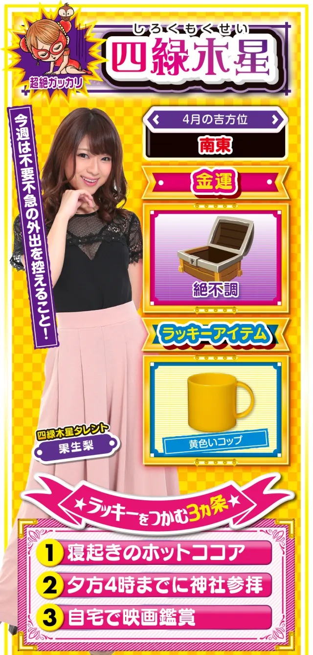 四緑木星占い結果
