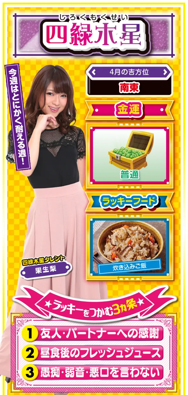 四緑木星占い結果