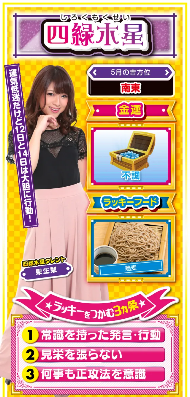 四緑木星占い結果