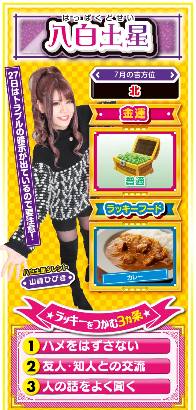 八白土星占い結果