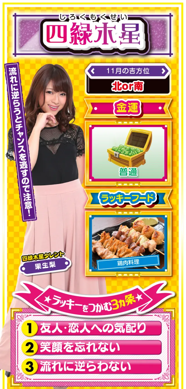 四緑木星占い結果