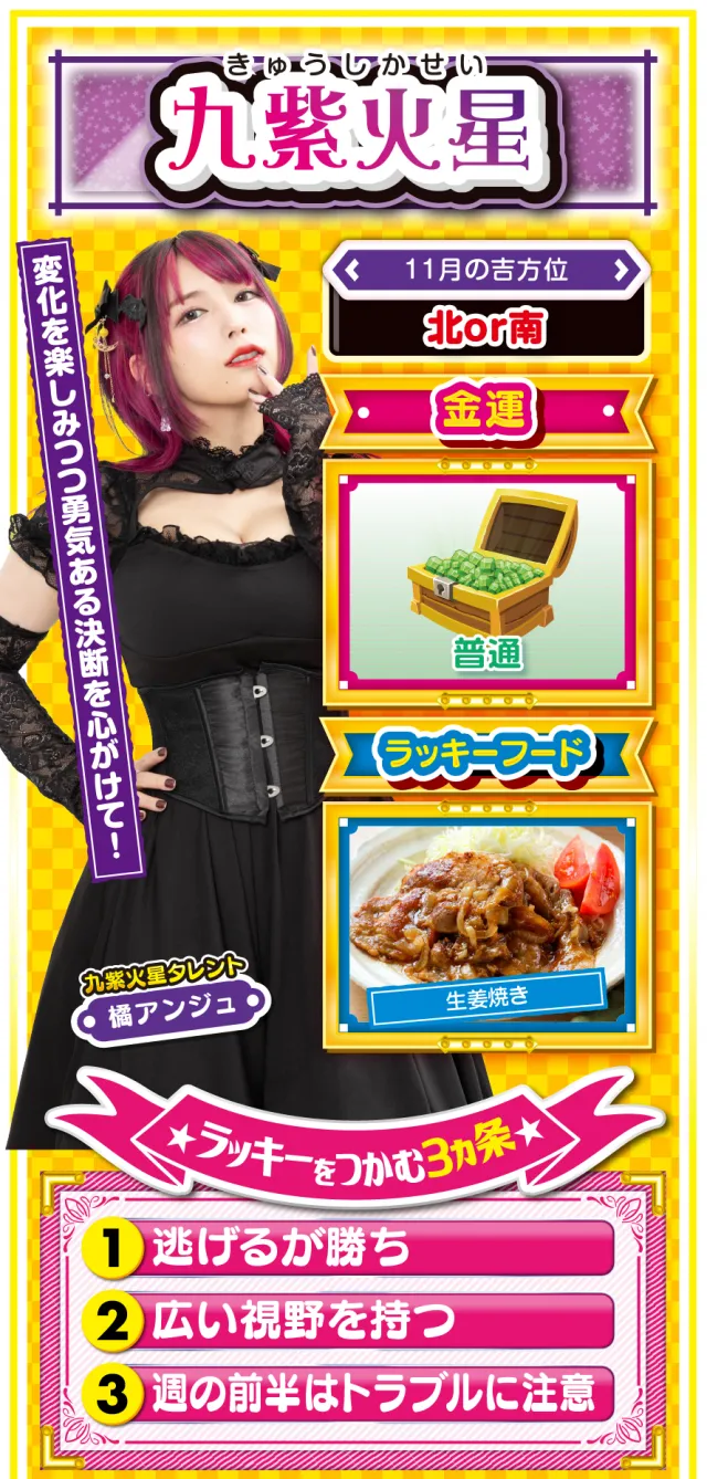 九紫火星占い結果