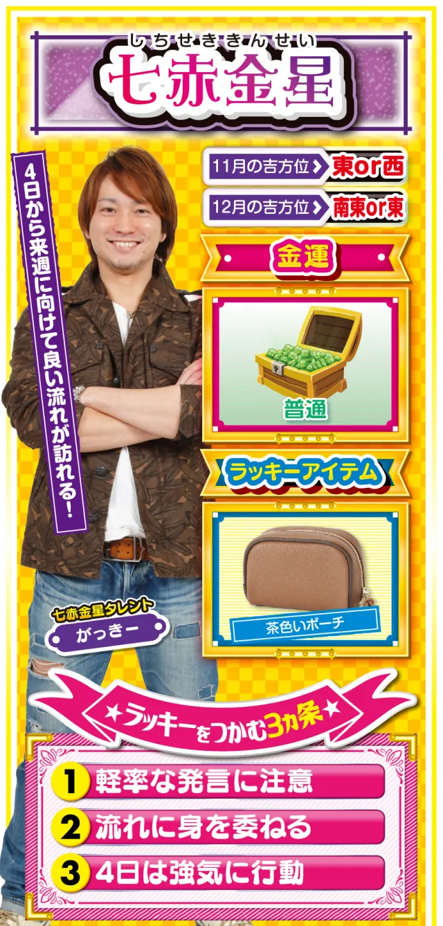 七赤金星占い結果