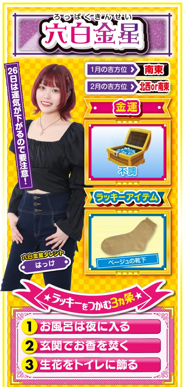 六白金星占い結果
