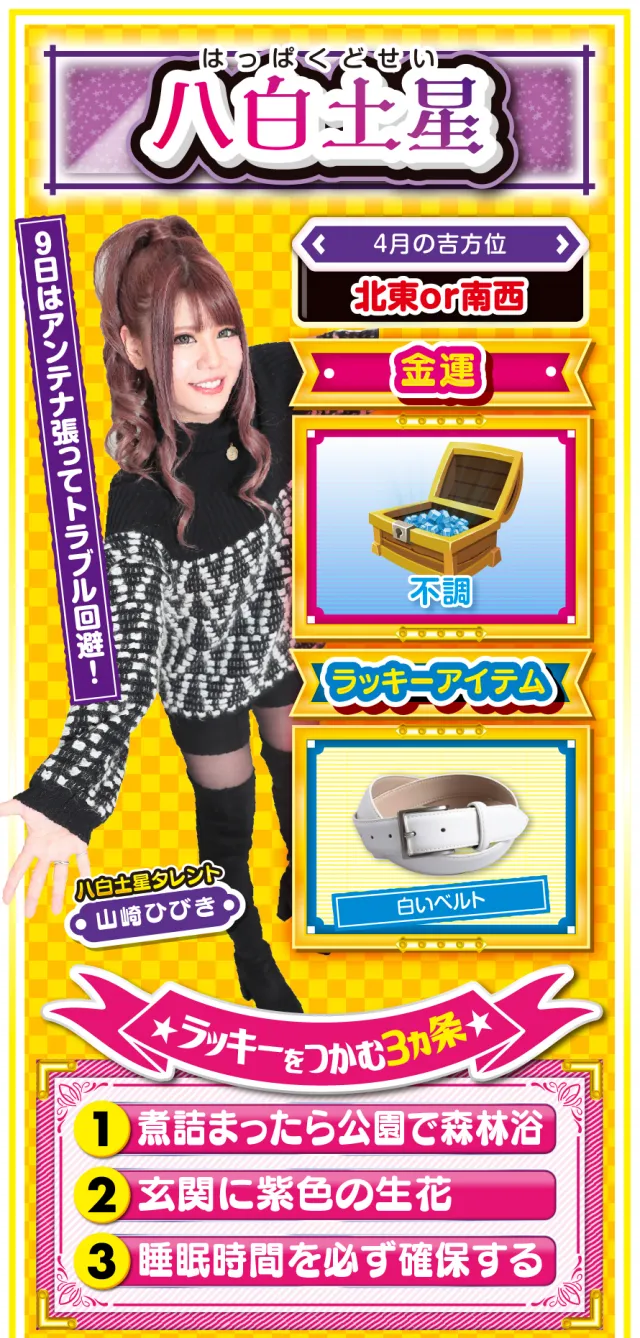 八白土星占い結果