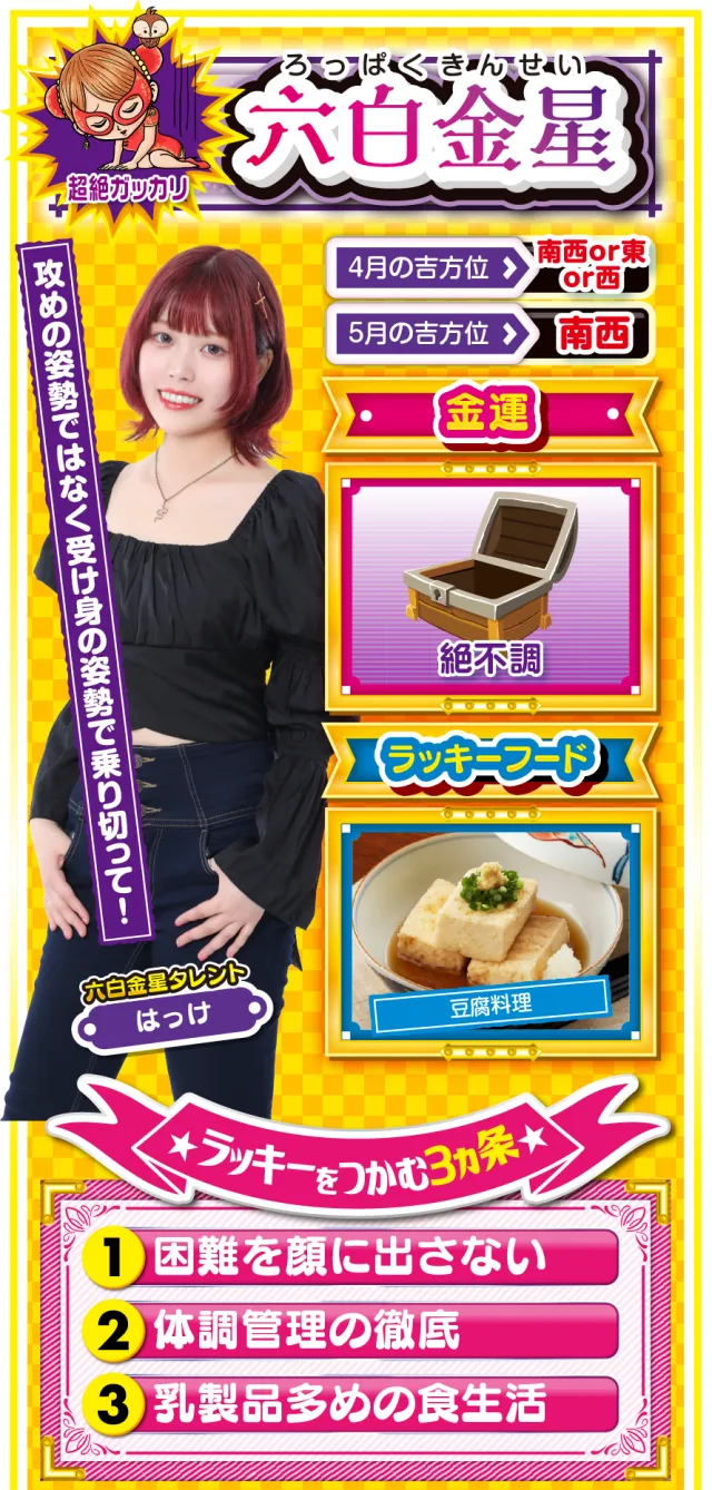 六白金星占い結果