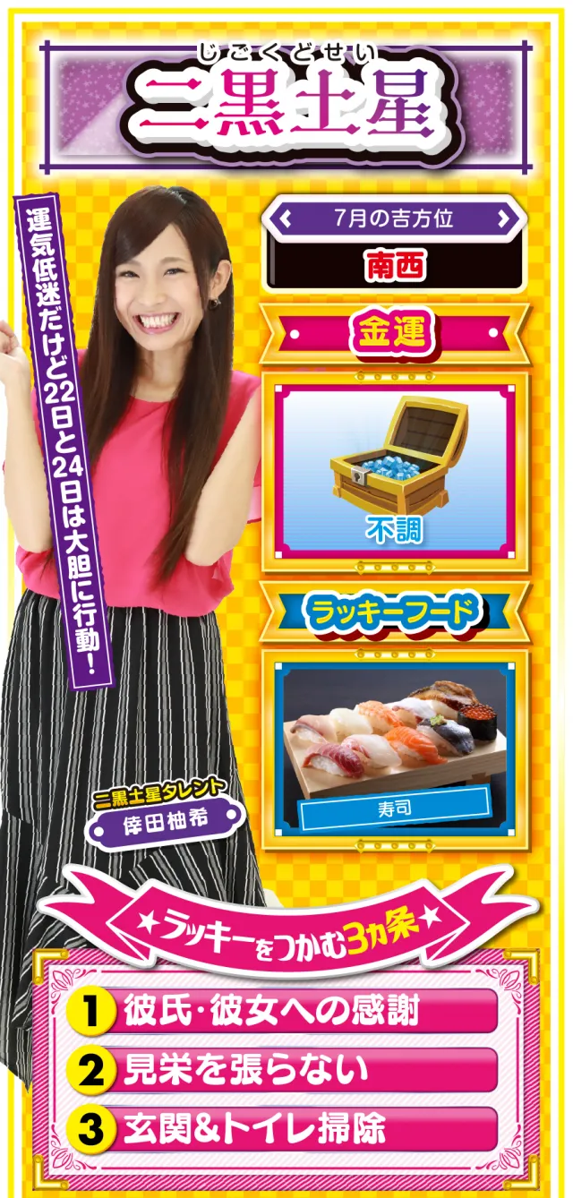 二黒土星占い結果