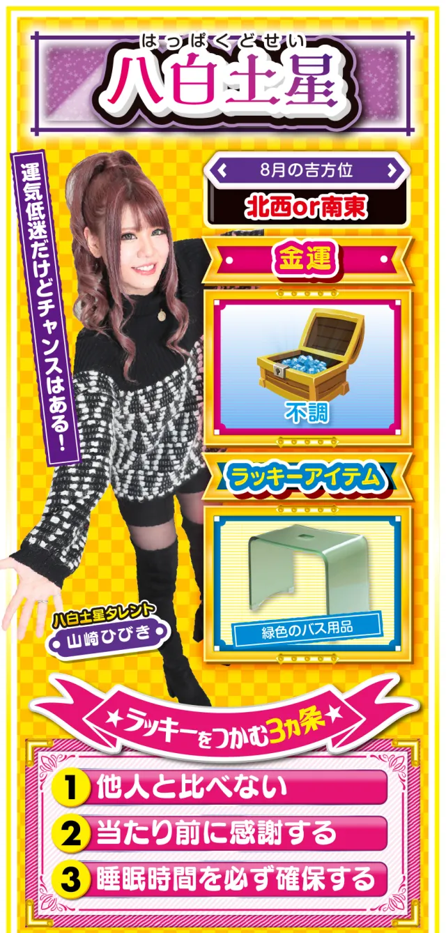 八白土星占い結果