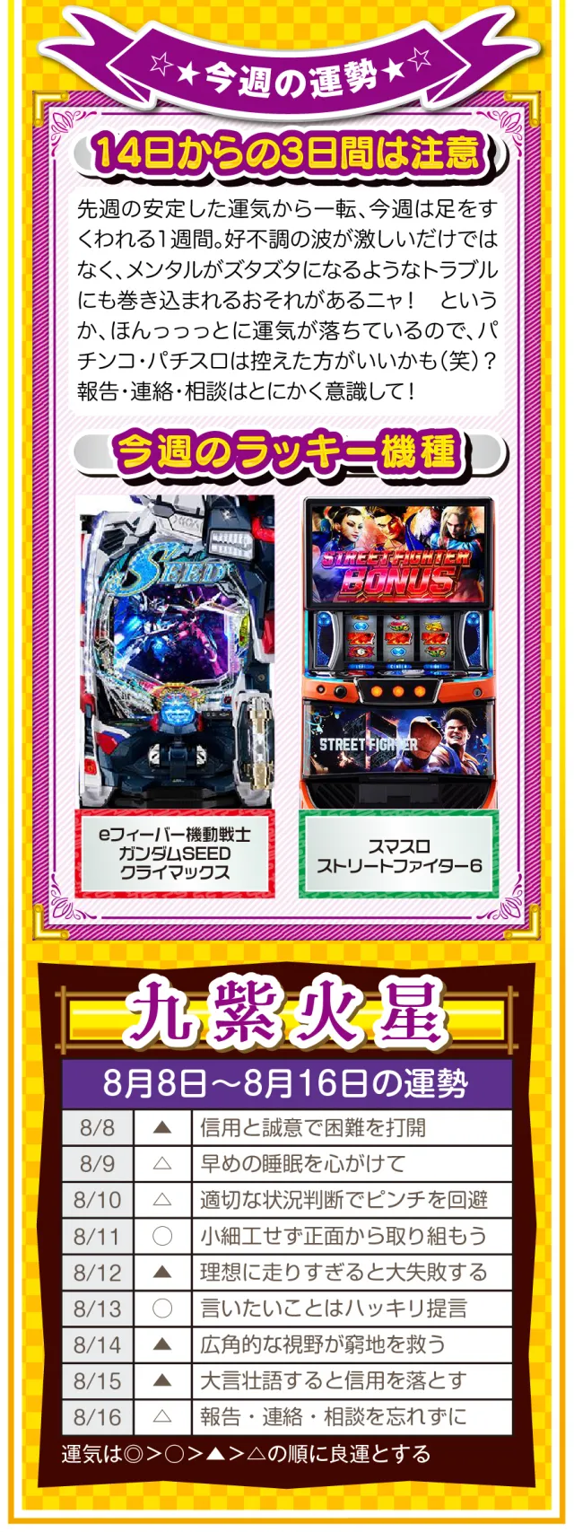 8/10〜8/16の超絶ラッキーは五黄土星」 - フォー・チュンチュンの