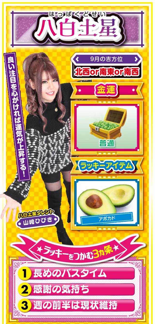 八白土星占い結果