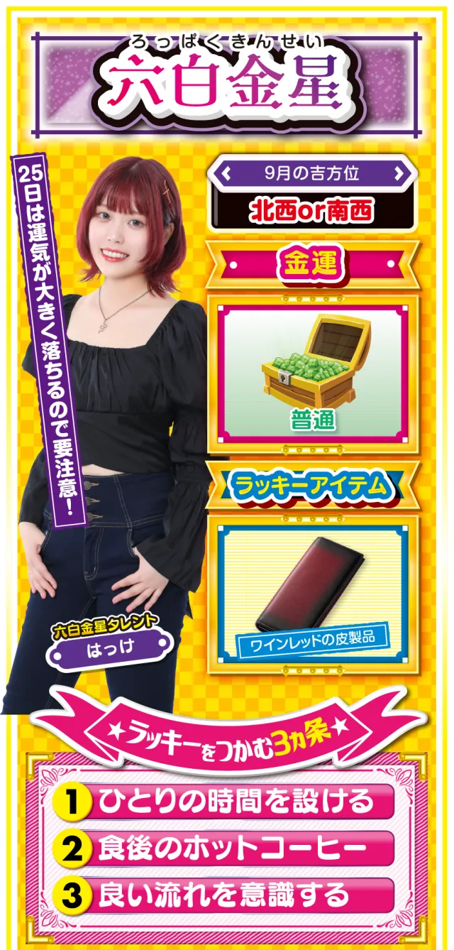 六白金星占い結果