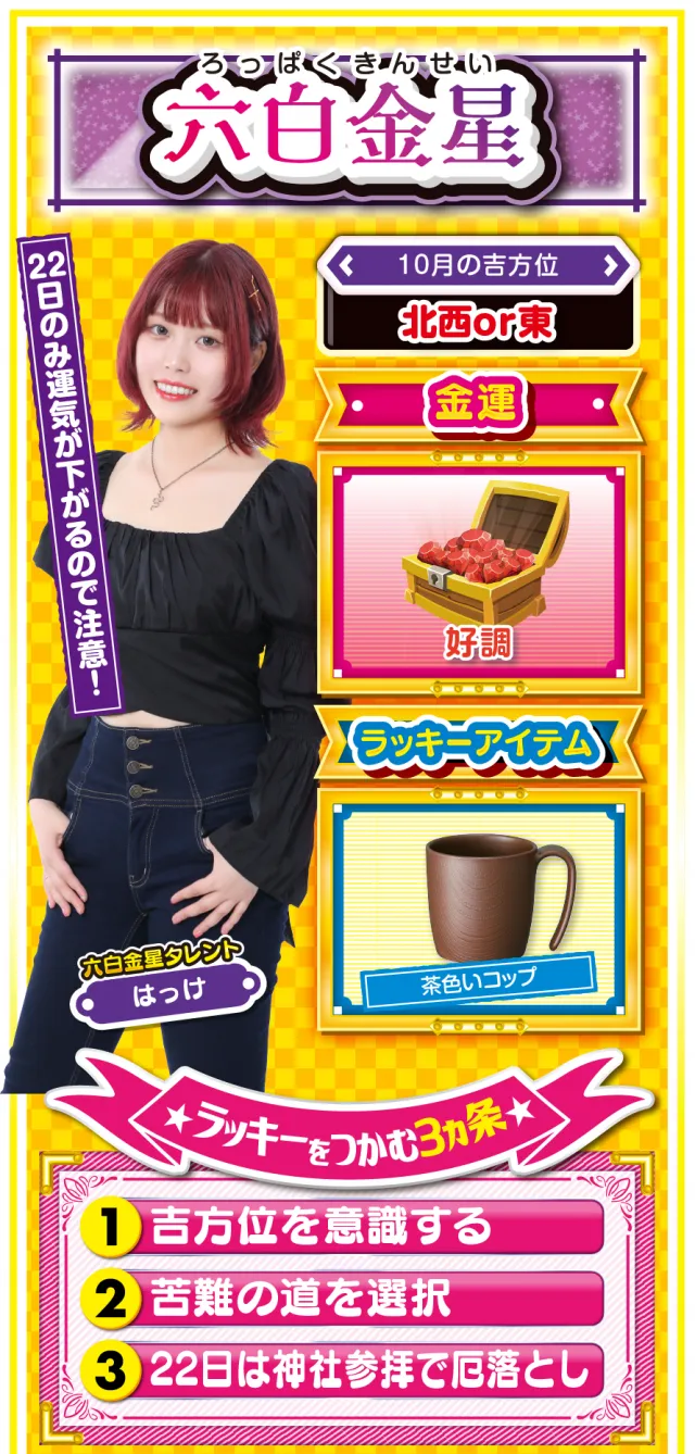 六白金星占い結果