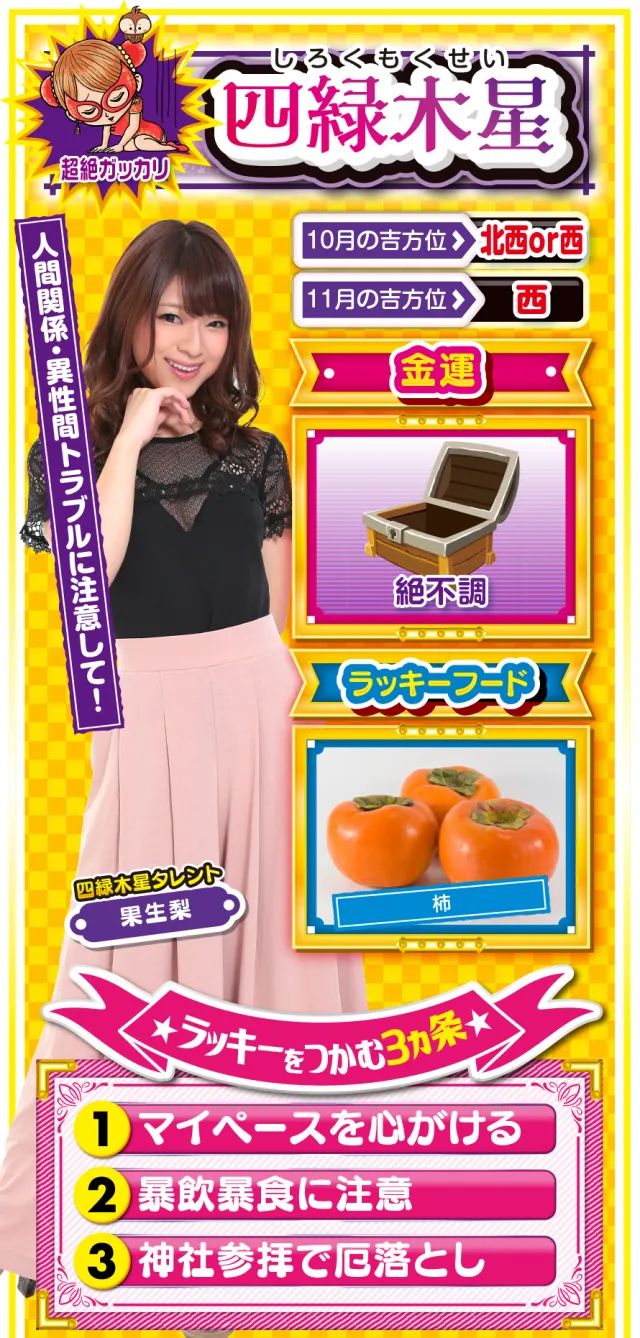 四緑木星占い結果
