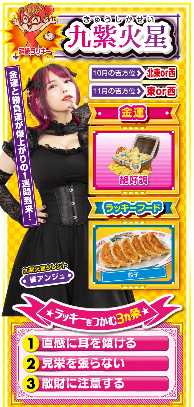 九紫火星占い結果