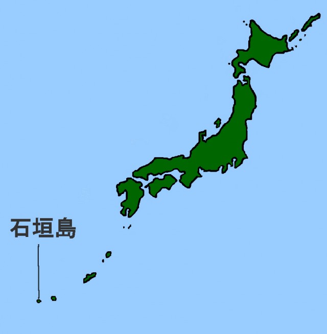 石垣島の図