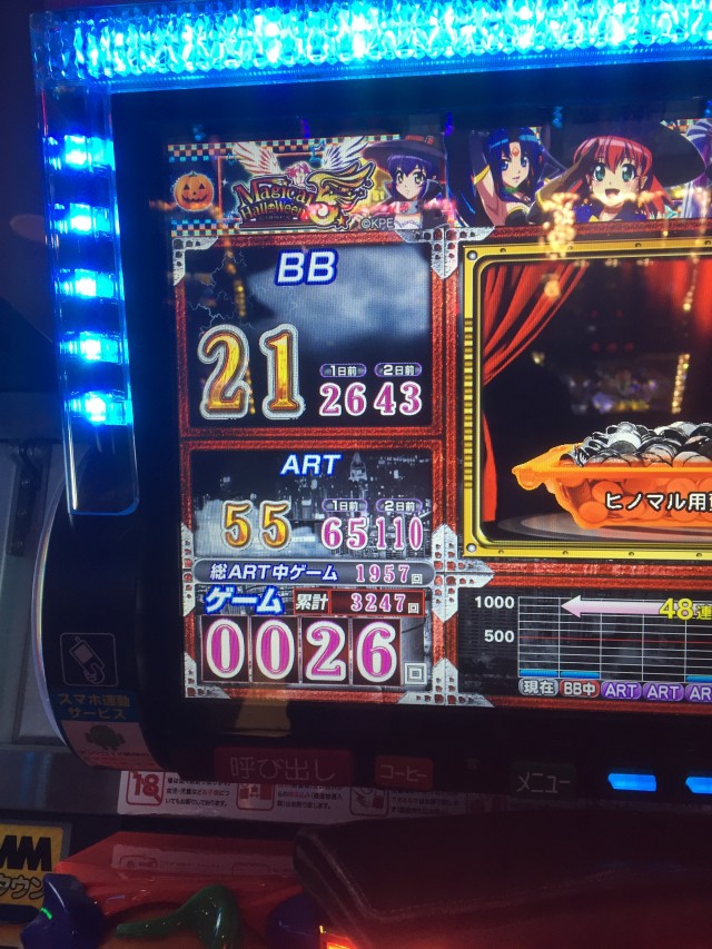 修正】後編 マジハロ5推定6結果」 - ハヤタ君のブログ：パチ