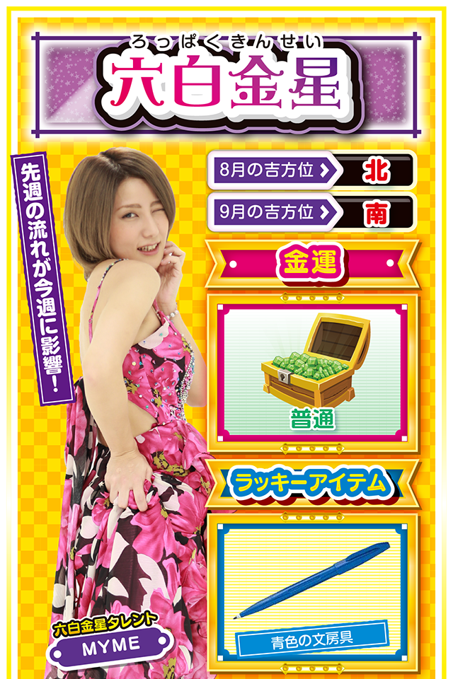 六白金星占い結果