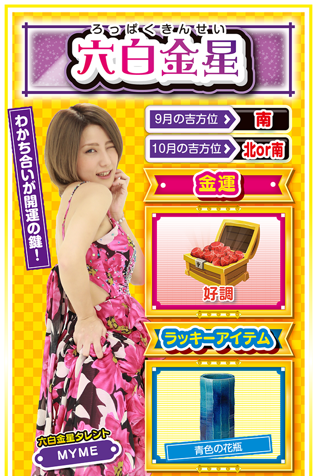 六白金星占い結果