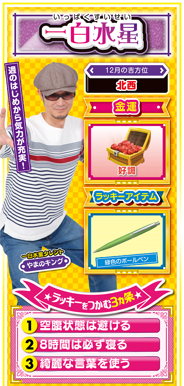 一白水星占い結果