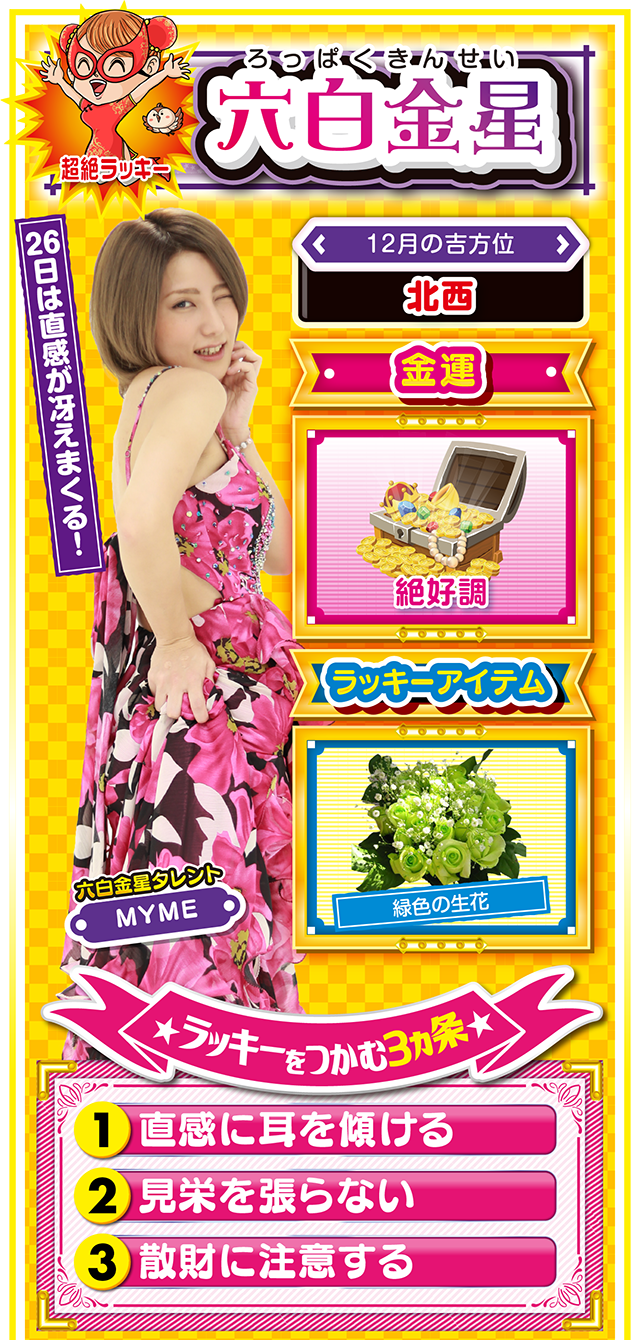 六白金星占い結果