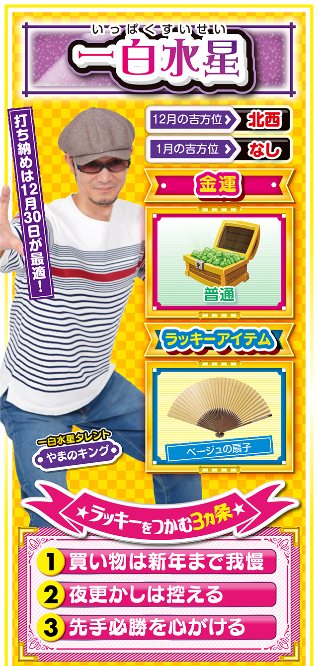 一白水星占い結果