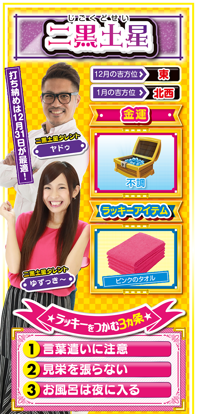 二黒土星占い結果