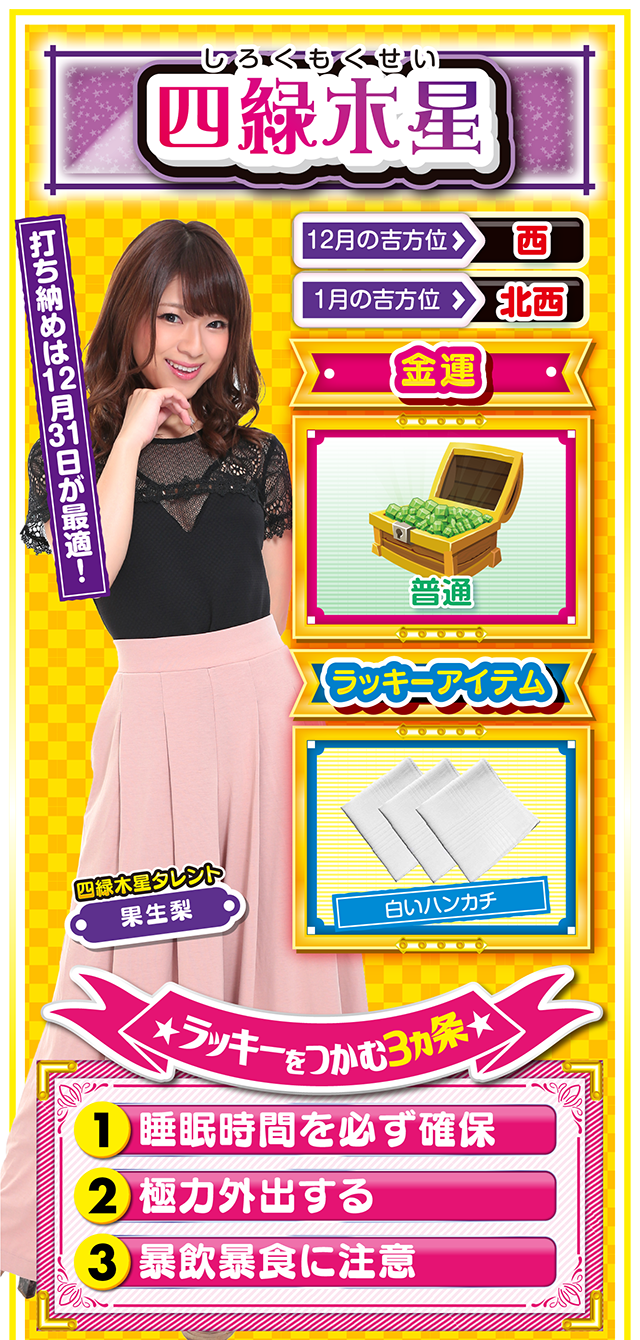 四緑木星占い結果