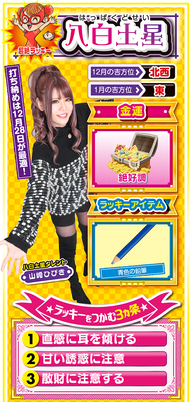 八白土星占い結果