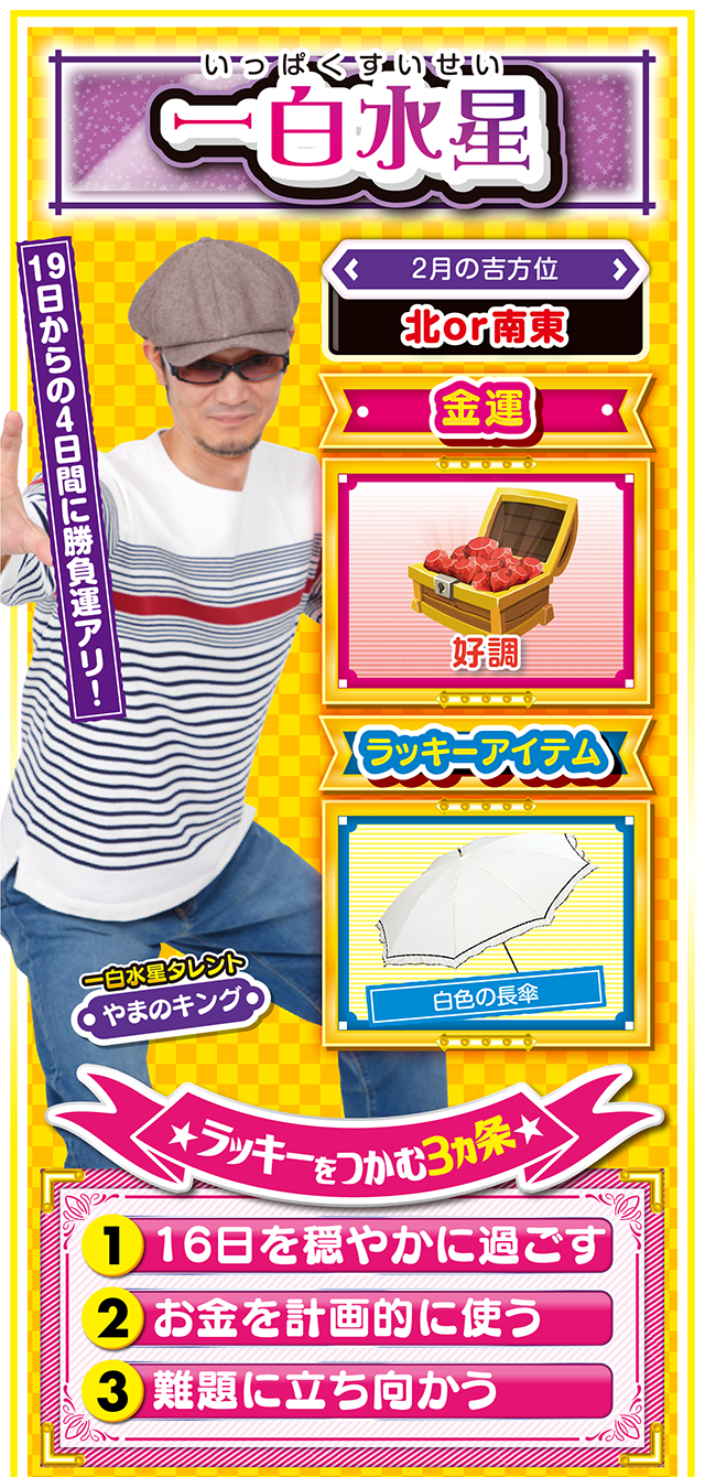 一白水星占い結果