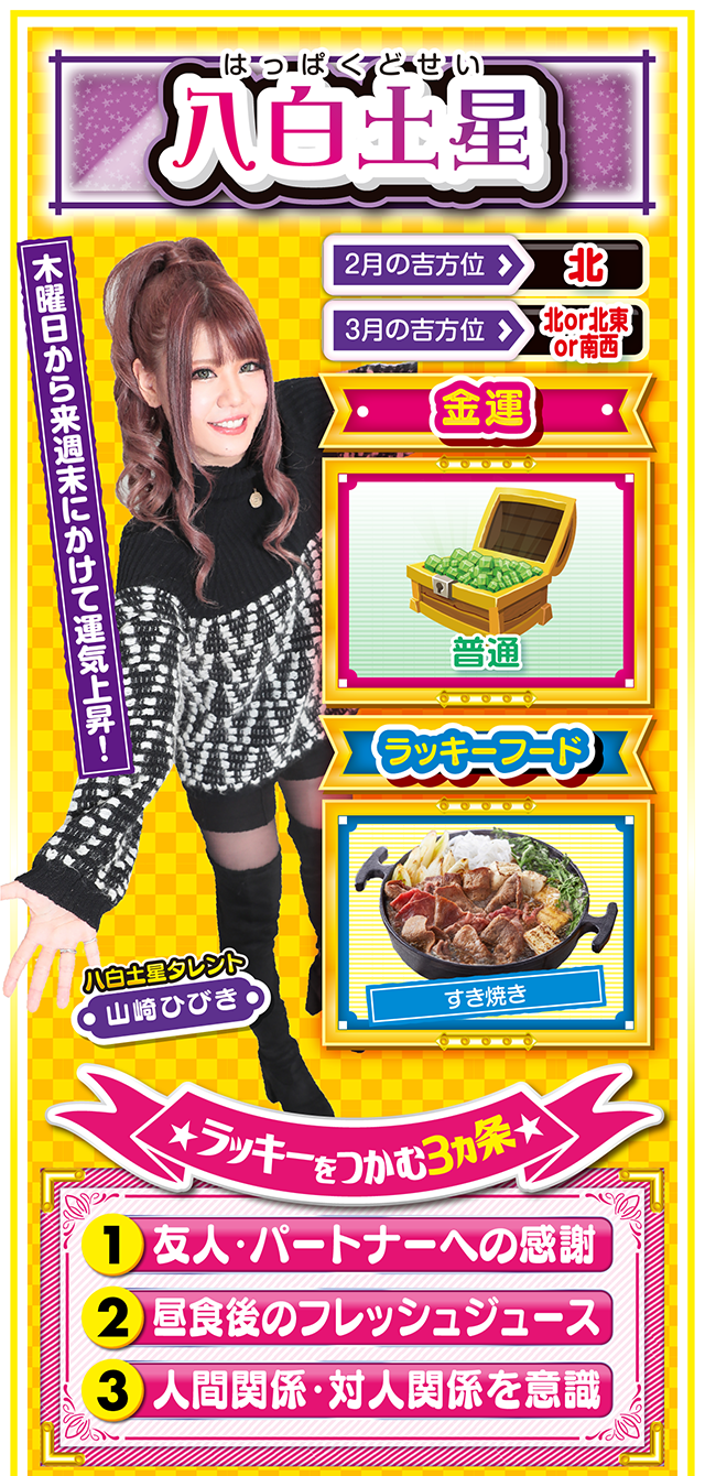 八白土星占い結果