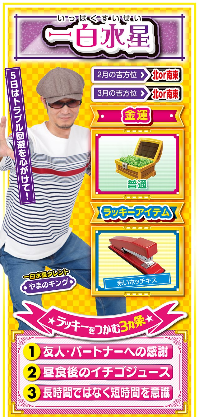 一白水星占い結果