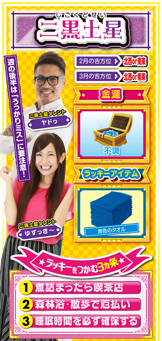 二黒土星占い結果