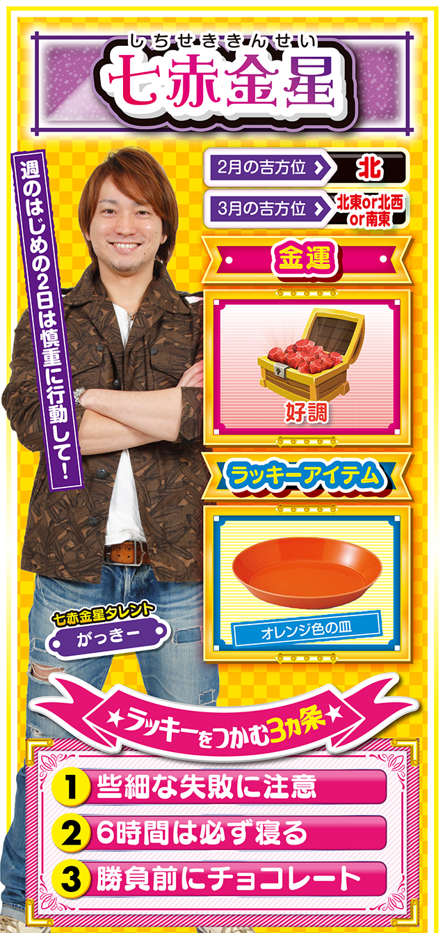 七赤金星占い結果