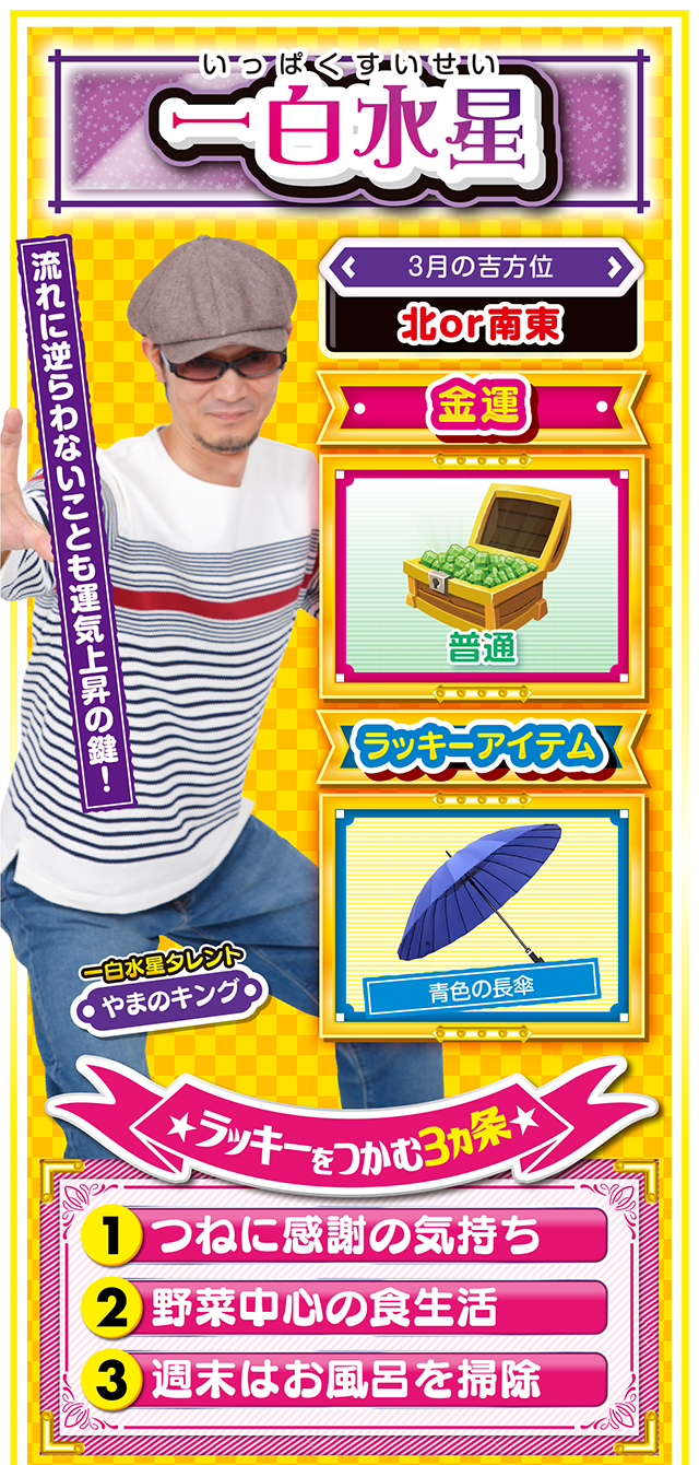 一白水星占い結果